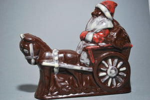 Calèche Père Noël - Chocolat noir - petite