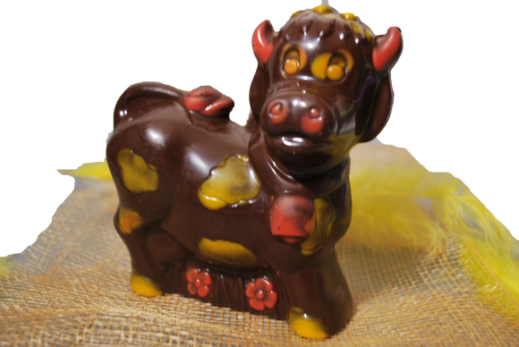 Vache - Chocolat noir - 12 cm